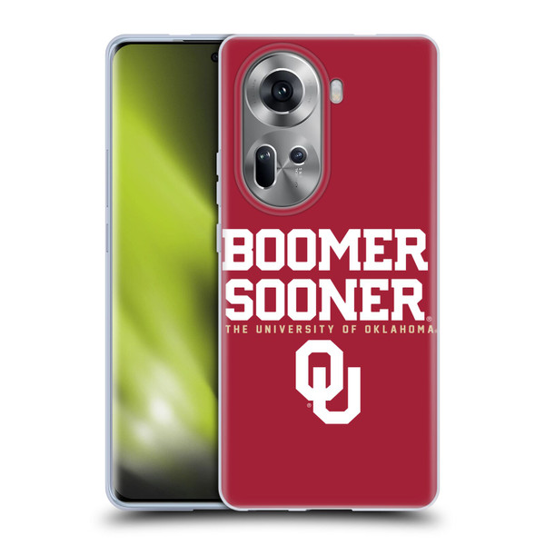 University of Oklahoma OU The University of Oklahoma Boomer Sooner Soft Gel Case for OPPO Reno11