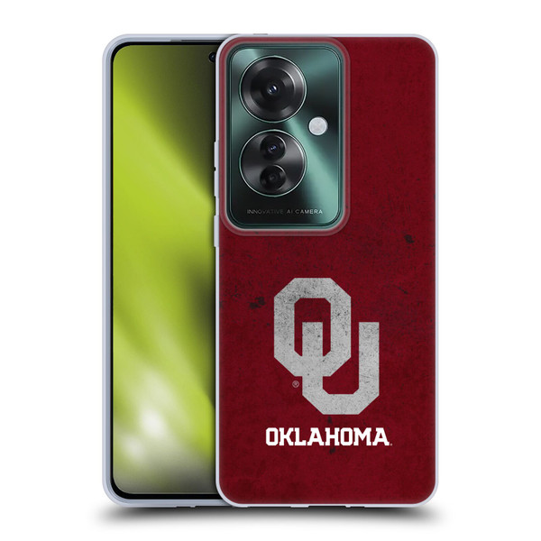 University of Oklahoma OU The University of Oklahoma Distressed Look Soft Gel Case for OPPO Reno11 F 5G / F25 Pro 5G