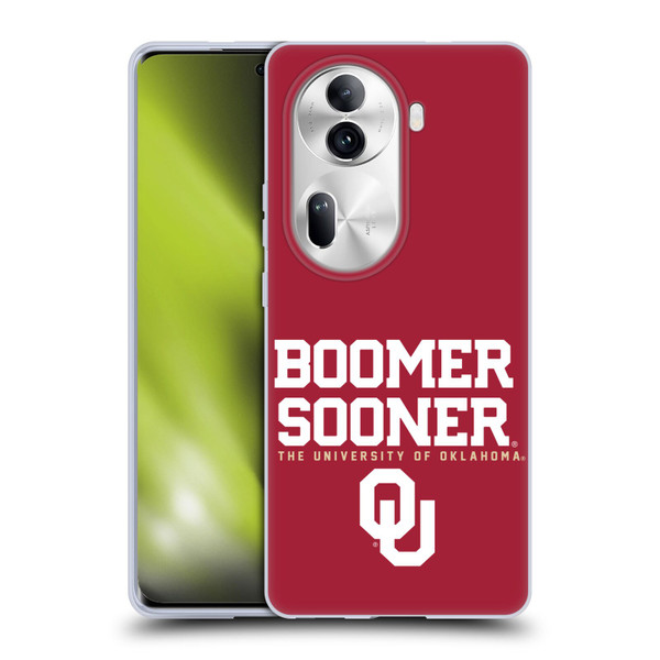 University of Oklahoma OU The University of Oklahoma Boomer Sooner Soft Gel Case for OPPO Reno11 Pro