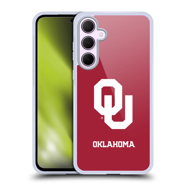 University of Oklahoma OU The University of Oklahoma Plain Soft Gel Case for Samsung Galaxy A35 5G
