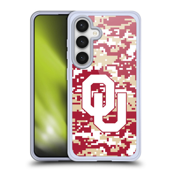 University of Oklahoma OU The University of Oklahoma Digital Camouflage Soft Gel Case for Samsung Galaxy S24 5G