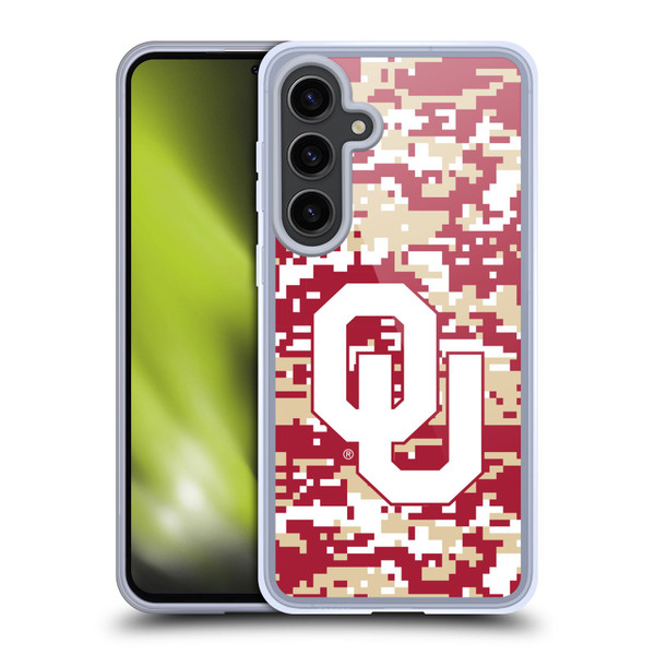 University of Oklahoma OU The University of Oklahoma Digital Camouflage Soft Gel Case for Samsung Galaxy S24+ 5G