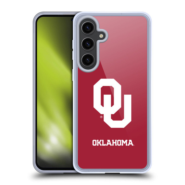 University of Oklahoma OU The University of Oklahoma Plain Soft Gel Case for Samsung Galaxy S24+ 5G