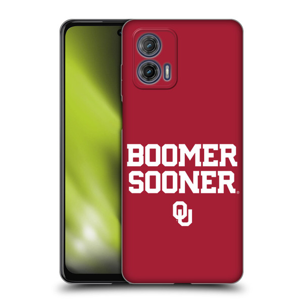 University of Oklahoma OU The University Of Oklahoma Art Boomer Soft Gel Case for Motorola Moto G73 5G