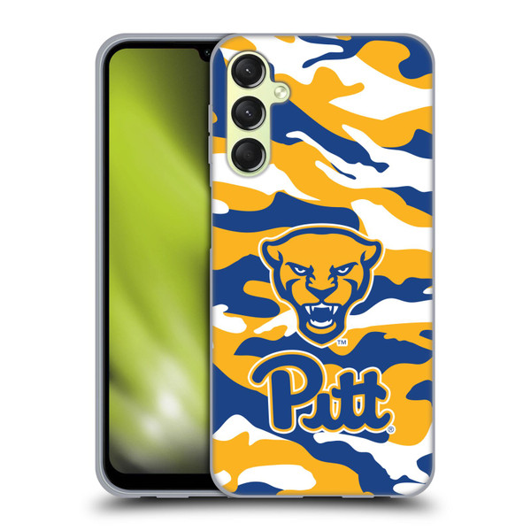 University Of Pittsburgh University of Pittsburgh Art Camou Full Color Soft Gel Case for Samsung Galaxy A24 4G / M34 5G