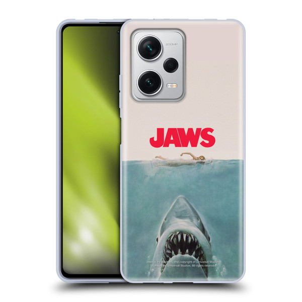 Jaws I Key Art Poster Soft Gel Case for Xiaomi Redmi Note 12 Pro+ 5G