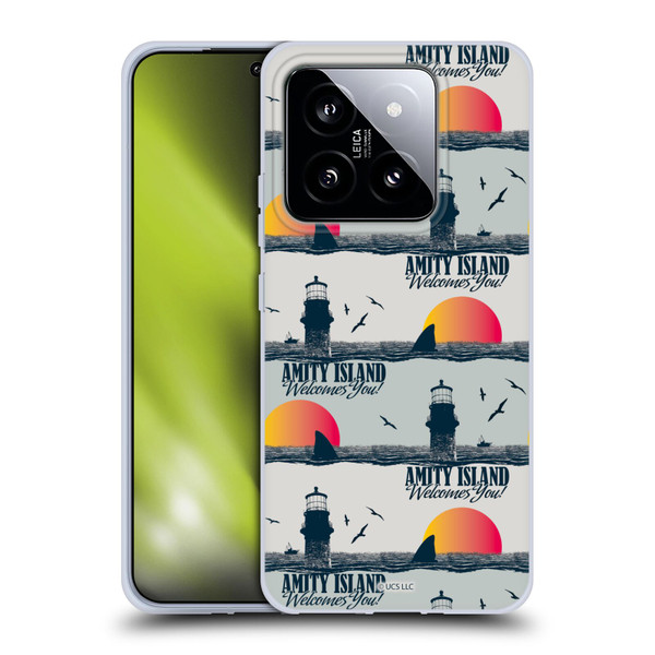 Jaws Art Pattern Amity Soft Gel Case for Xiaomi 14