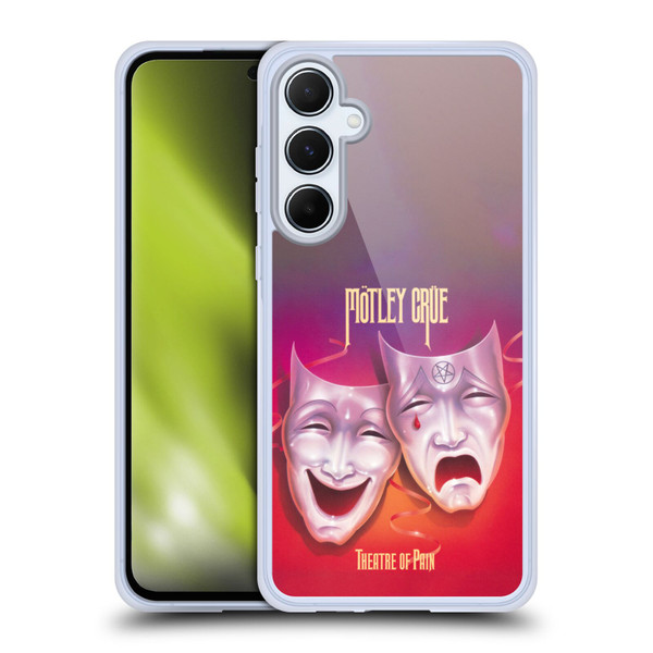 Motley Crue Albums Theater Of Pain Soft Gel Case for Samsung Galaxy A55 5G