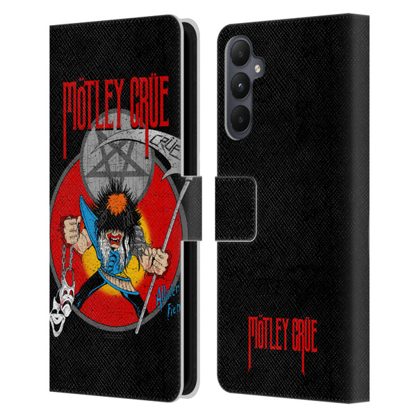 Motley Crue Key Art Allister Leather Book Wallet Case Cover For Samsung Galaxy A05s