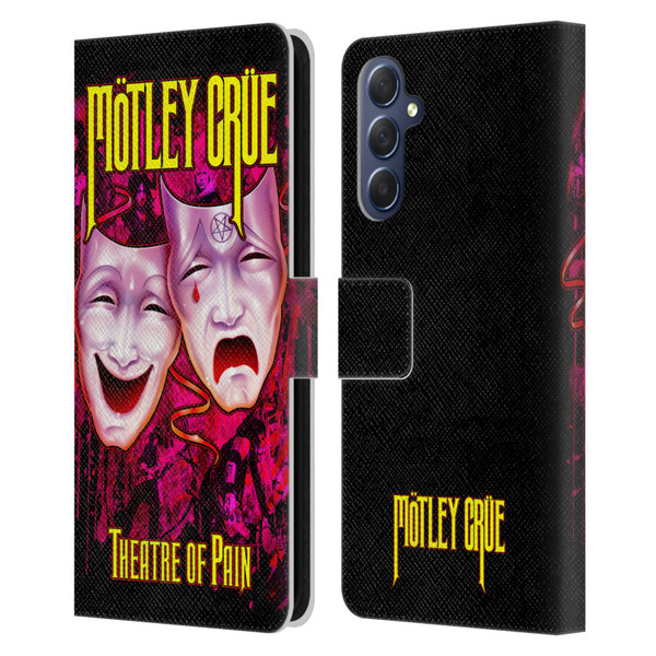 Motley Crue Key Art Theater Of Pain Leather Book Wallet Case Cover For Samsung Galaxy M54 5G