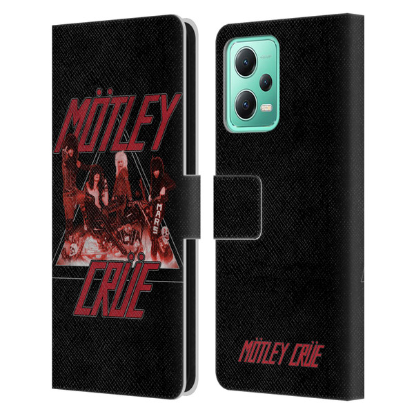 Motley Crue Key Art Too Fast Leather Book Wallet Case Cover For Xiaomi Redmi Note 12 5G