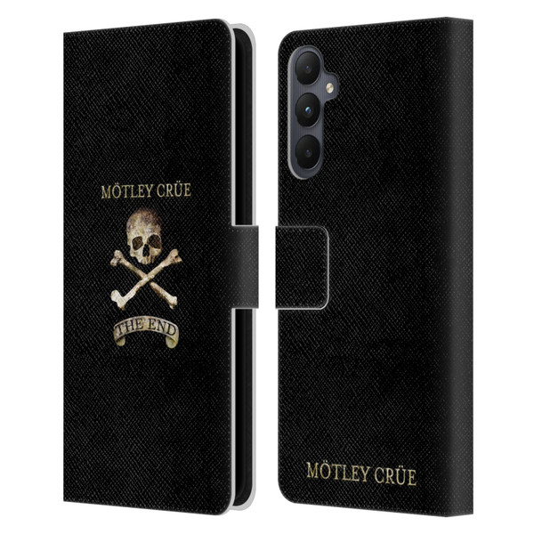 Motley Crue Logos The End Leather Book Wallet Case Cover For Samsung Galaxy A05s