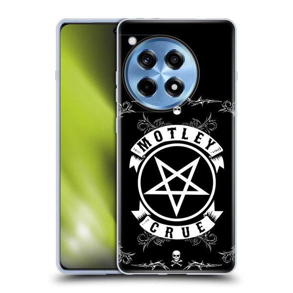 Motley Crue Logos Pentagram And Skull Soft Gel Case for OnePlus 12R