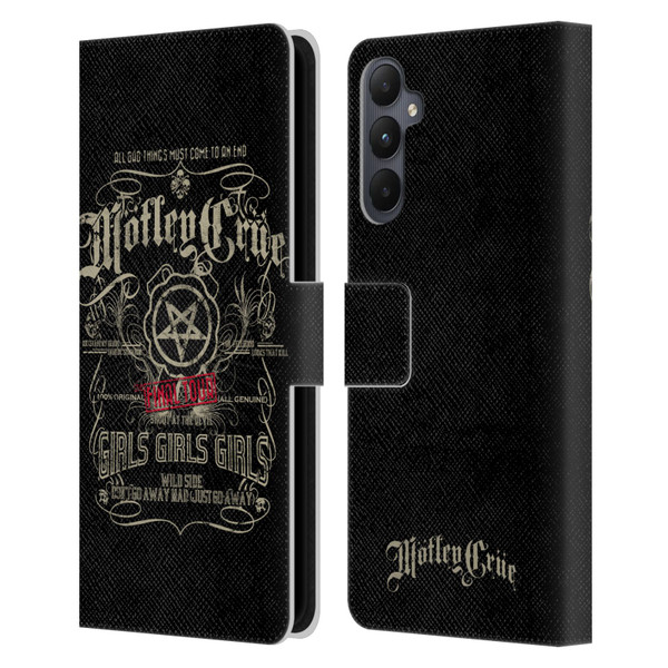 Motley Crue Tours Girls Girls Girls Leather Book Wallet Case Cover For Samsung Galaxy A05s