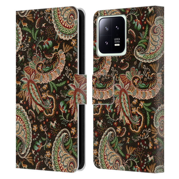 Ninola Mix Patterns Woodland Paisley Leather Book Wallet Case Cover For Xiaomi 13 5G