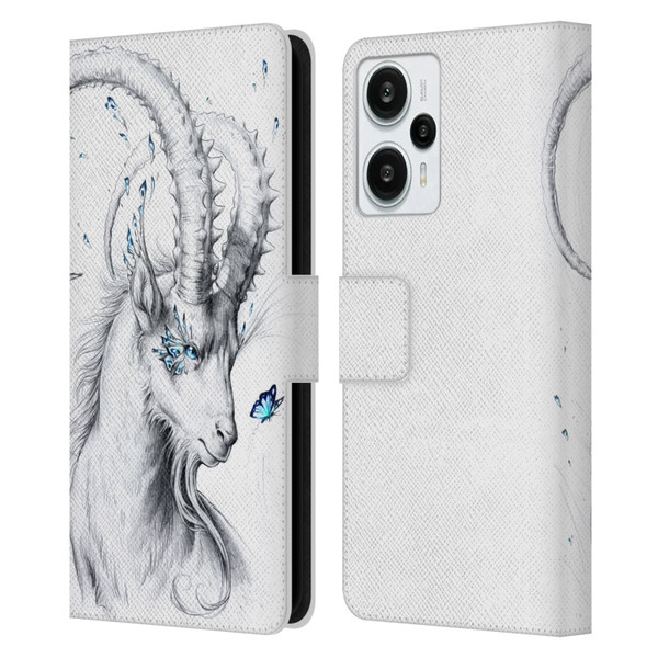 Jonas "JoJoesArt" Jödicke Wildlife Capricorn Leather Book Wallet Case Cover For Xiaomi Redmi Note 12T