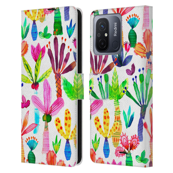 Ninola Summer Patterns Palms Garden Leather Book Wallet Case Cover For Xiaomi Redmi 12C