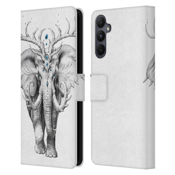 Jonas "JoJoesArt" Jödicke Wildlife 2 Elephant Soul Leather Book Wallet Case Cover For Samsung Galaxy A05s