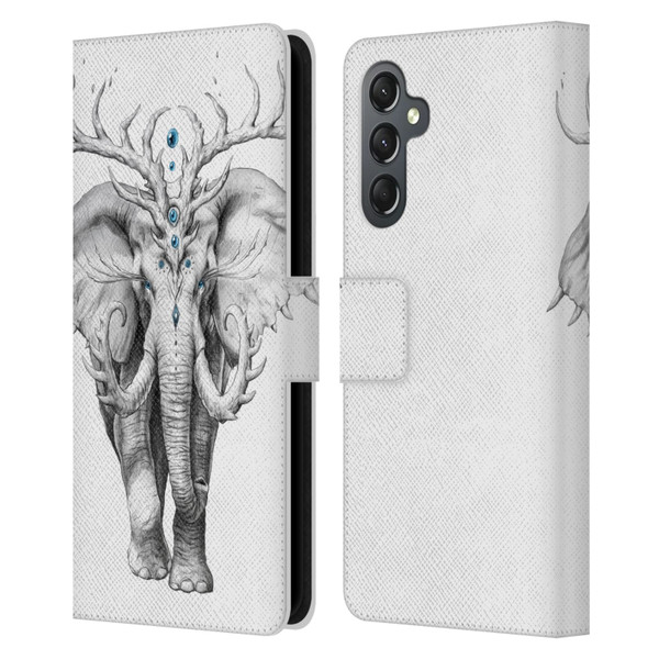 Jonas "JoJoesArt" Jödicke Wildlife 2 Elephant Soul Leather Book Wallet Case Cover For Samsung Galaxy A25 5G