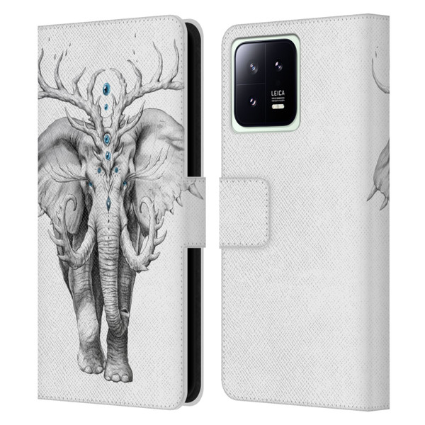 Jonas "JoJoesArt" Jödicke Wildlife 2 Elephant Soul Leather Book Wallet Case Cover For Xiaomi 13 5G