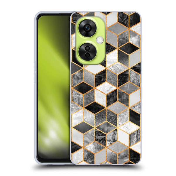 Elisabeth Fredriksson Cubes Collection Black And White Soft Gel Case for OnePlus Nord CE 3 Lite 5G