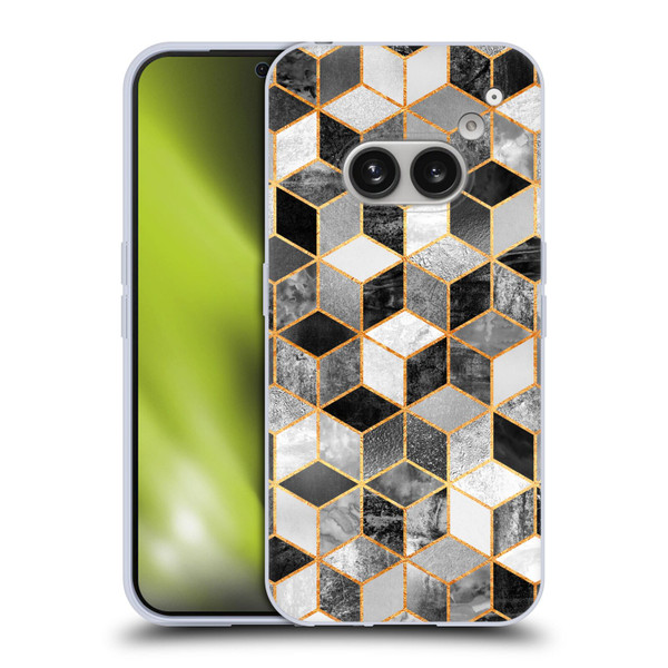Elisabeth Fredriksson Cubes Collection Black And White Soft Gel Case for Nothing Phone (2a)