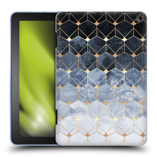 Elisabeth Fredriksson Sparkles Hexagons And Diamonds Soft Gel Case for Amazon Fire HD 8/Fire HD 8 Plus 2020