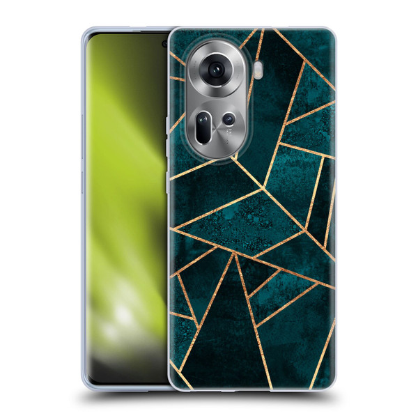 Elisabeth Fredriksson Sparkles Deep Teal Stone Soft Gel Case for OPPO Reno11