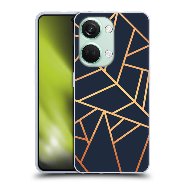 Elisabeth Fredriksson Stone Collection Copper And Midnight Navy Soft Gel Case for OnePlus Nord 3 5G