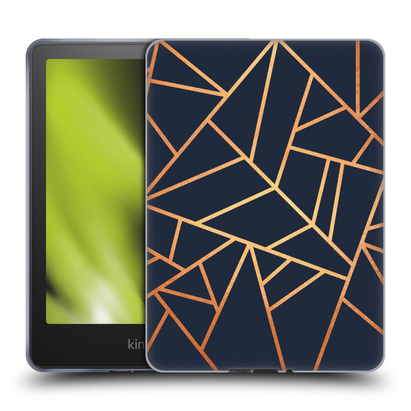 Elisabeth Fredriksson Stone Collection Copper And Midnight Navy Soft Gel Case for Amazon Kindle Paperwhite 5 (2021)