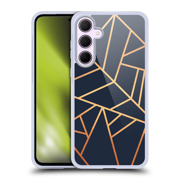 Elisabeth Fredriksson Stone Collection Copper And Midnight Navy Soft Gel Case for Samsung Galaxy A35 5G