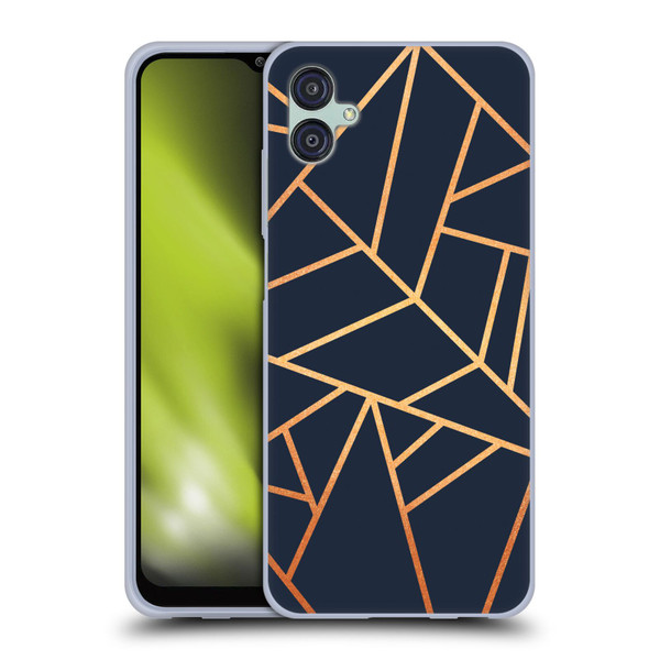 Elisabeth Fredriksson Stone Collection Copper And Midnight Navy Soft Gel Case for Samsung Galaxy M04 5G / A04e
