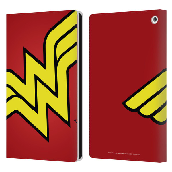 Wonder Woman DC Comics Logos Oversized Leather Book Wallet Case Cover For Amazon Fire HD 8/Fire HD 8 Plus 2020