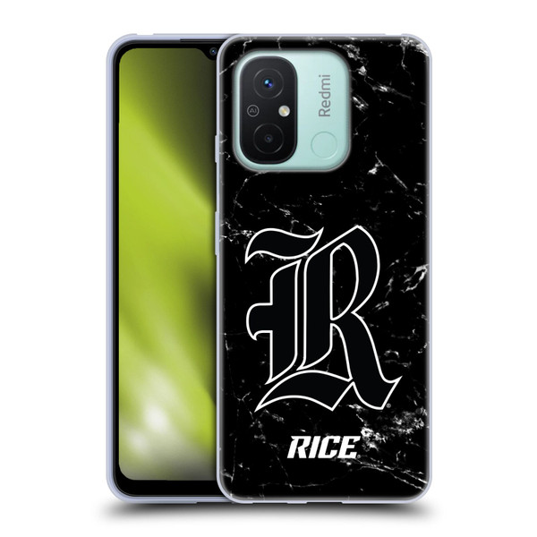 Rice University Rice University Black And White Marble Soft Gel Case for Xiaomi Redmi 12C