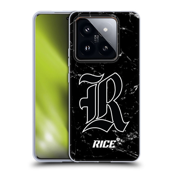 Rice University Rice University Black And White Marble Soft Gel Case for Xiaomi 14 Pro