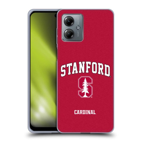 Stanford University The Farm Stanford University Campus Logotype Soft Gel Case for Motorola Moto G14