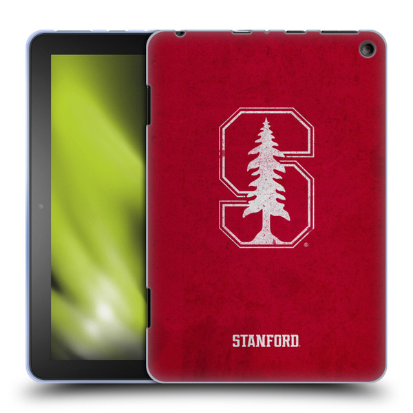 Stanford University The Farm Stanford University Distressed Look Soft Gel Case for Amazon Fire HD 8/Fire HD 8 Plus 2020