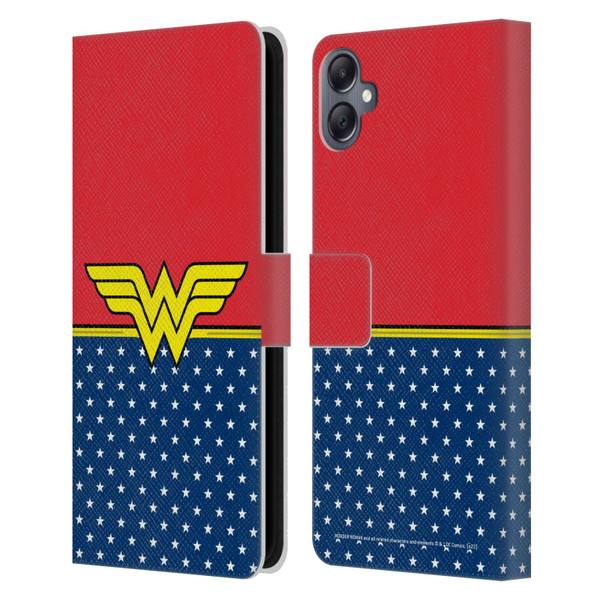 Wonder Woman DC Comics Logos Costume Leather Book Wallet Case Cover For Samsung Galaxy A05