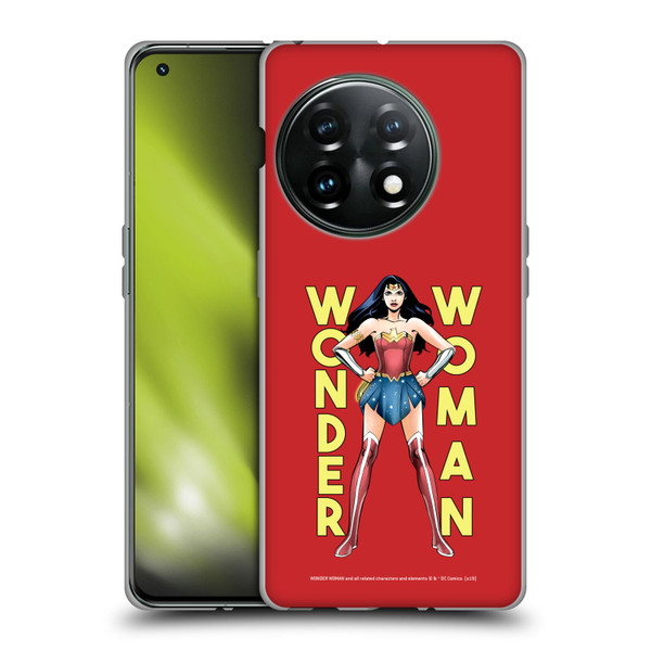 Wonder Woman DC Comics Character Art Stand Soft Gel Case for OnePlus 11 5G