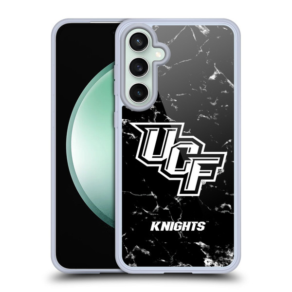University Of Central Florida UCF University Of Central Florida Black And White Marble Soft Gel Case for Samsung Galaxy S23 FE 5G