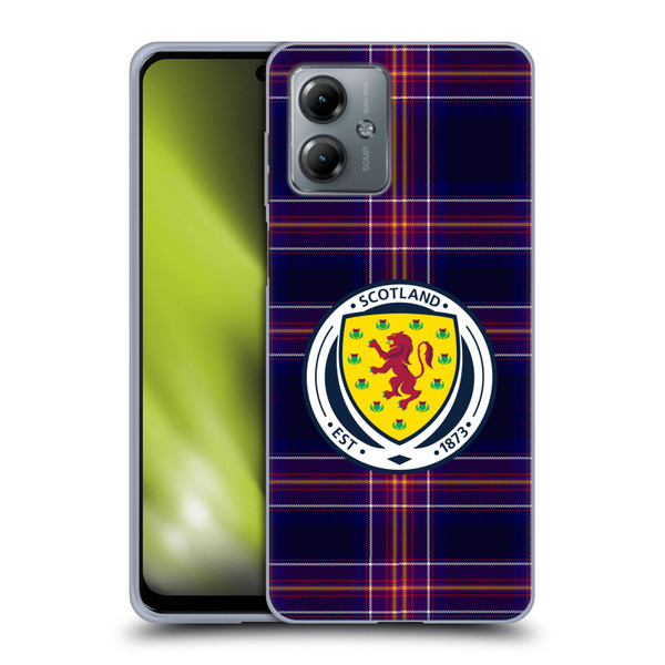 Scotland National Football Team Logo 2 Tartan Soft Gel Case for Motorola Moto G14