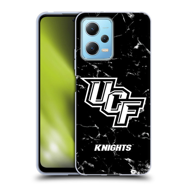 University Of Central Florida UCF University Of Central Florida Black And White Marble Soft Gel Case for Xiaomi Redmi Note 12 5G
