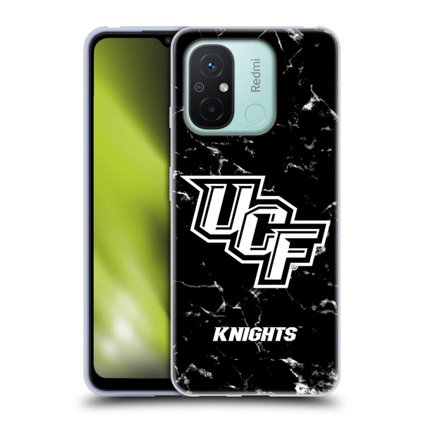 University Of Central Florida UCF University Of Central Florida Black And White Marble Soft Gel Case for Xiaomi Redmi 12C