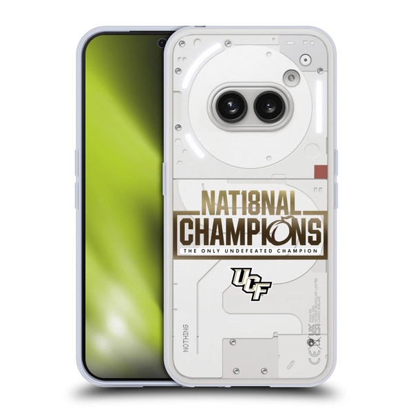 University Of Central Florida UCF 2 National Champions 3 Soft Gel Case for Nothing Phone (2a)