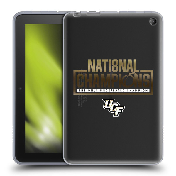 University Of Central Florida UCF 2 National Champions 3 Soft Gel Case for Amazon Fire 7 2022