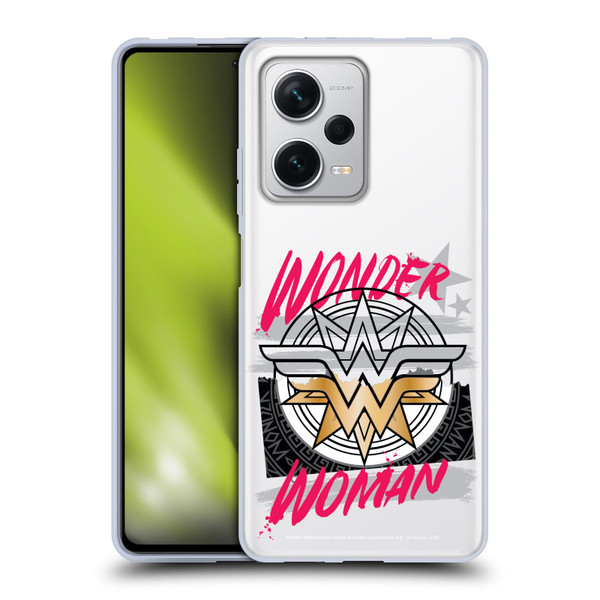 Wonder Woman DC Comics Graphic Arts Shield Soft Gel Case for Xiaomi Redmi Note 12 Pro+ 5G