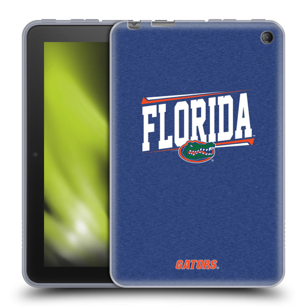 University Of Florida UF University Of Florida Double Bar Soft Gel Case for Amazon Fire 7 2022