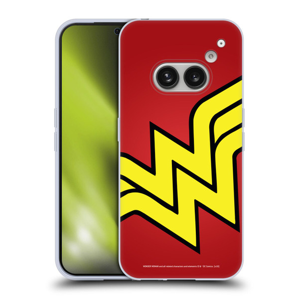Wonder Woman DC Comics Logos Oversized Soft Gel Case for Nothing Phone (2a)