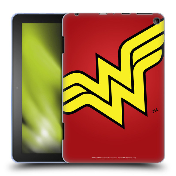 Wonder Woman DC Comics Logos Oversized Soft Gel Case for Amazon Fire HD 8/Fire HD 8 Plus 2020