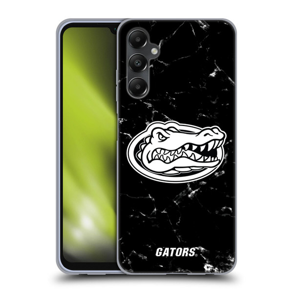 University Of Florida UF University Of Florida Black And White Marble Soft Gel Case for Samsung Galaxy A05s